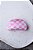 Piranha Arredondada Checkboard Rosa - Imagem 1