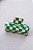 Piranha Retangular Checkboard Verde Bandeira - Imagem 1