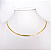 Colar fita banhado a ouro 18K - Imagem 1