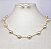 Conjunto choker e brincos pérolas banhado a ouro 18K - Imagem 1
