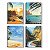 KIT C/4 CADERNOS UNIV. 10X1 HAPPY ADVENTURE 200F CREDEAL - Imagem 1