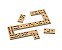 DOMINO TRADICIONAL MADEIRA MDF 28 PEÇAS JUNGLES REF.745 - Imagem 2