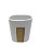 Kit Banheiro Cerâmica White And Wood Branco 3 Peças - Wincy - Imagem 3