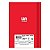 Kit C/5 cadernos Credeal Costurado Capa Dura 96F 1/4 Litf Vermelho - Imagem 2