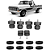 Kit Coxim Cabine e Kit Calço Carroceria Ford F-1000 F-4000 1979 até 1992 - Imagem 1