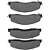 Pastilha Freio Dianteira Dodge Ram 2500 5.9/6.7 2009 2012 16 - Imagem 2