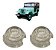 Par Lente Dianteira Pequena Vidro Jeep Rural F75 Ford Willys - Imagem 1