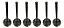 Kit 6 Valvula Escape Motor Mwm Sprint 6.07 F250 Silverado - Imagem 1