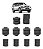 Jogo Completo Calço Coxim Cabine Mitsubishi Pajero Full 2001 Até 2008 - Imagem 1