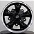 RODA RAW CLASSICS 5 SPOKE PRETO DIAMANTADA ARO 15X5,5 FURAÇÃO 5X205 - Imagem 2