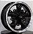 RODA RAW CLASSICS 5 SPOKE PRETO DIAMANTADA ARO 15X5,5 FURAÇÃO 5X205 - Imagem 1