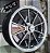 RODA BRM PRETA DIAMANTADA ARO 15X5,5 FURAÇÃO 5X112 KOMBI - Imagem 1