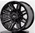 RODAS OFF ROAD OR-04 ARO 18 Furação 6x139 PRETA FOSCO MILLING - Imagem 1