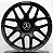 RODAS MERCEDES DUAS TALAS MC/M10 ARO 18 Furação 5X112 PRETO - Imagem 2