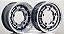 RODA Super Leggera PRATA ARO 15X4,5 15X6,5 FURAÇÃO 5X205 preto - Imagem 1