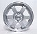 RODA RW P3000 RACING ARO 15X6 4X100 ET36 PRATA DIAMANTADO - Imagem 1