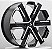 RODAS MITSUBISHI MT02 ARO 20X9 6X139,7  PRETO DIAMANTADO - Imagem 1