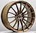 RODAS HRE H12 ARO 18 TALA 8 FURAÇÃO 5X112 FLOW FORMING BRONZE - Imagem 1