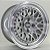 RODAS BBS MW100 ARO 15 TALA 8 4X100 PRATA - Imagem 1