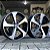 RODAS GOLF ARO 18 FURAÇÃO 5X112 PRETO DIAMANTADO - Imagem 2