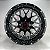RODAS OFF ROAD DAVIE ARO 18 FURAÇÃO 6X139 BLACK MILING - Imagem 1