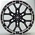 RODAS ZWTFR1 ARO 22 FURAÇÃO 6X139 PRETO DIAMANTADO - Imagem 2
