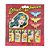 Set bloco de notas com adesivo dco wonder woman fd vermelho - Imagem 1