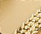 Rasteira Anacapri Duas Tiras Nude E Dourada Trançada - Imagem 4