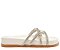 Rasteira Anacapri Papete Branca Entrelaçada Glam - Imagem 1