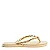 Chinelo Santa Lolla Flip Flop Borracha Dourado - Imagem 1
