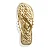 Chinelo Santa Lolla Flip Flop Borracha Dourado - Imagem 4