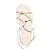 Rasteira Santa Lolla Off White Tiras Finas Spikes - Imagem 3