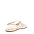Rasteira Santa Lolla Off White Tiras Finas Spikes - Imagem 4