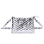 Bolsa Pequena Material Metal Crinkle Prata Alça Transversal - Imagem 1