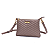 Bolsa Pequena Material Soft Bege Acizentado Alça Transversal - Imagem 4