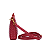 Bolsa Pequena Material Soft Vermelho Cherry Alça Transversal - Imagem 2