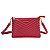 Bolsa Pequena Material Soft Vermelho Cherry Alça Transversal - Imagem 1