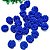 Pompom de Malha (renda) - 2,5cm - Azul Royal - Imagem 1