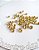 Entremeio Rondela de Strass 8mm Dourado - Imagem 1