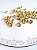 Entremeio Rondela de Strass 8mm Dourado - Imagem 2