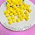 Pompom Malha (Renda) 1,5cm Amarelo - 10 unidades - Imagem 1