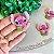 Aplique Emborrachado Stitch Rosa Água de Coco - Unidade - Imagem 1