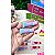 Aplique Emborrachado Batom Carmed - Azul com Rosa - Unidade - Imagem 1
