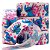 Fita de Gorgorão Estampada Sakura 22mm - Stitch Corações - Metro - Imagem 1