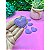 Aplique Almofadado Coração Veludo Cotelê - Roxo - Imagem 1