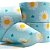 Fita de Gorgorão Estampada Sakura 38mm Floral Azul - metro - Imagem 1