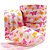Fita de Gorgorão Estampada Sakura 38mm Borboletas Rosa e Amarela - metro - Imagem 1