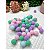 Pompom Bolinha 2cm Candy Colors Pacote com 20 unidades mistas - Imagem 1