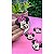 Aplique Emborrachado Minnie Rosa Pink com Poá - Unidade - Imagem 1