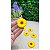 Aplique Emborrachado Flor Estilo Margarida Amarelo com Vermelho - Unidade - Imagem 1